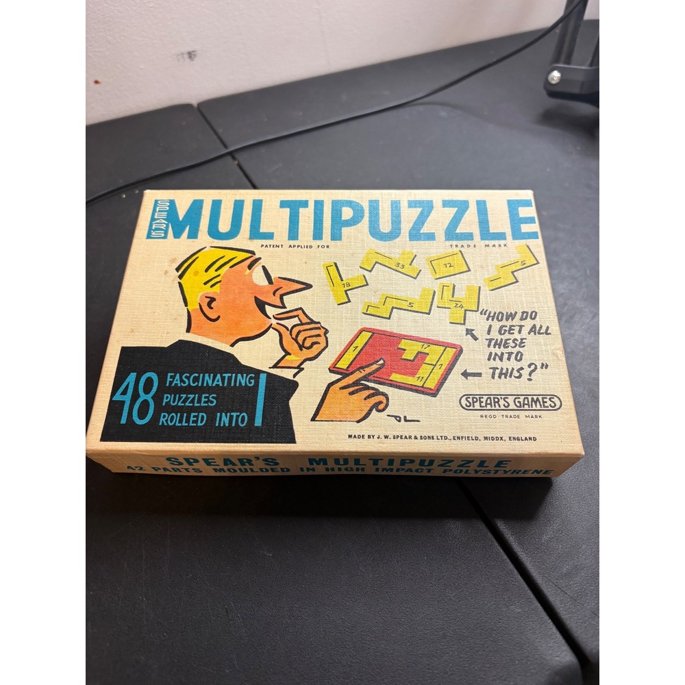 Vintage Spears Games Multipuzzle 2201 48 Puzzles Retro Brain Teaser England